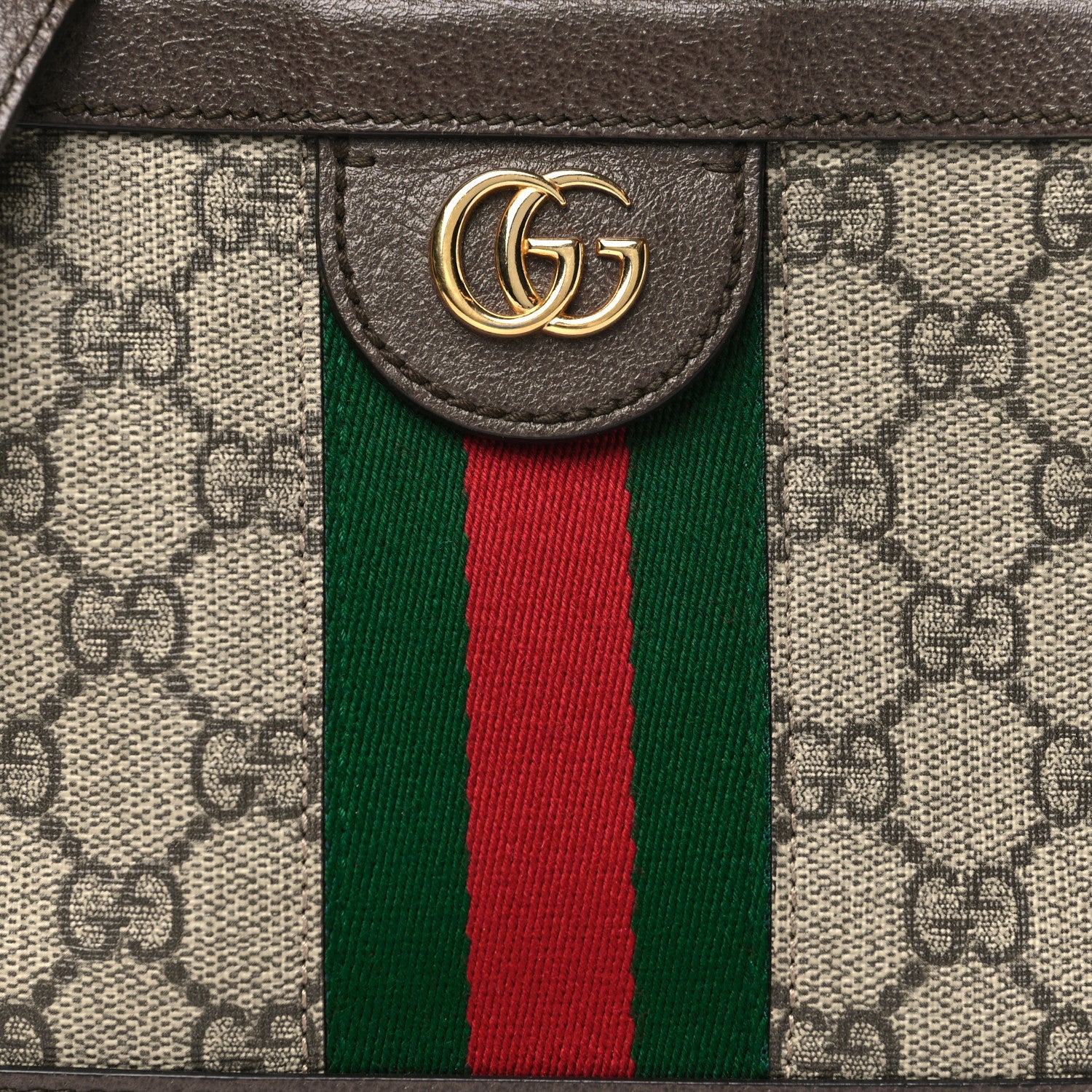 Gucci GG Supreme Monogram Mini Ophidia Top Handle Shoulder Bag Brown 8 of 10