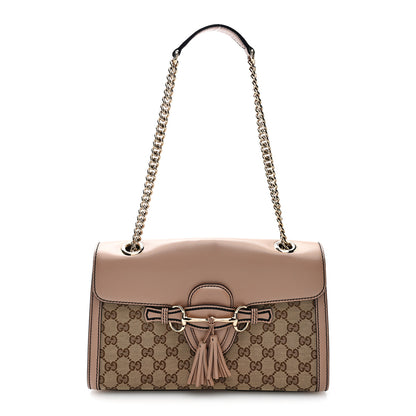 Gucci Monogram Medium Emily Chain Shoulder Bag Light Pink 1 of 10