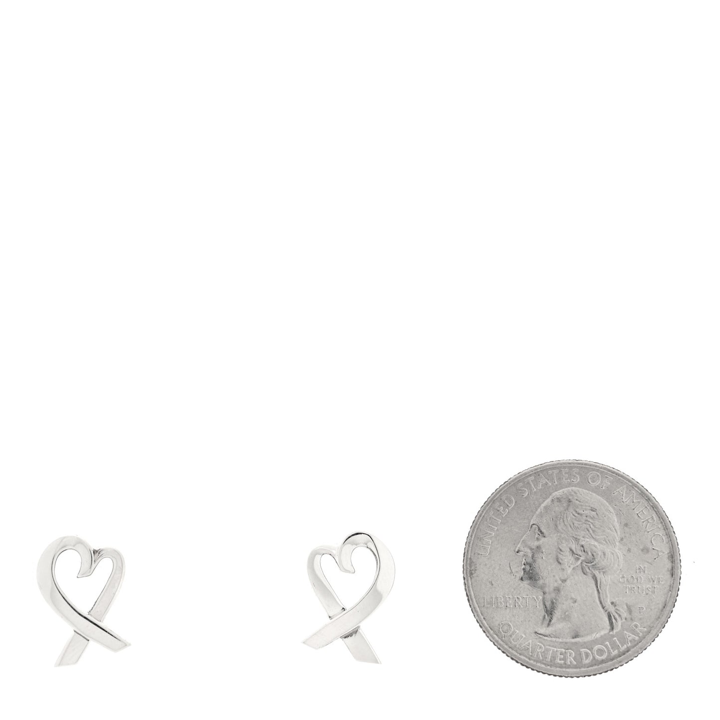 Sterling Silver Paloma Picasso Loving Heart Earrings
