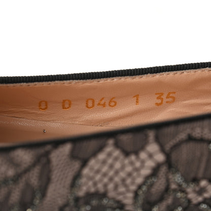Valentino Garavani Lace Loafer Flats 35 Black 8 of 8