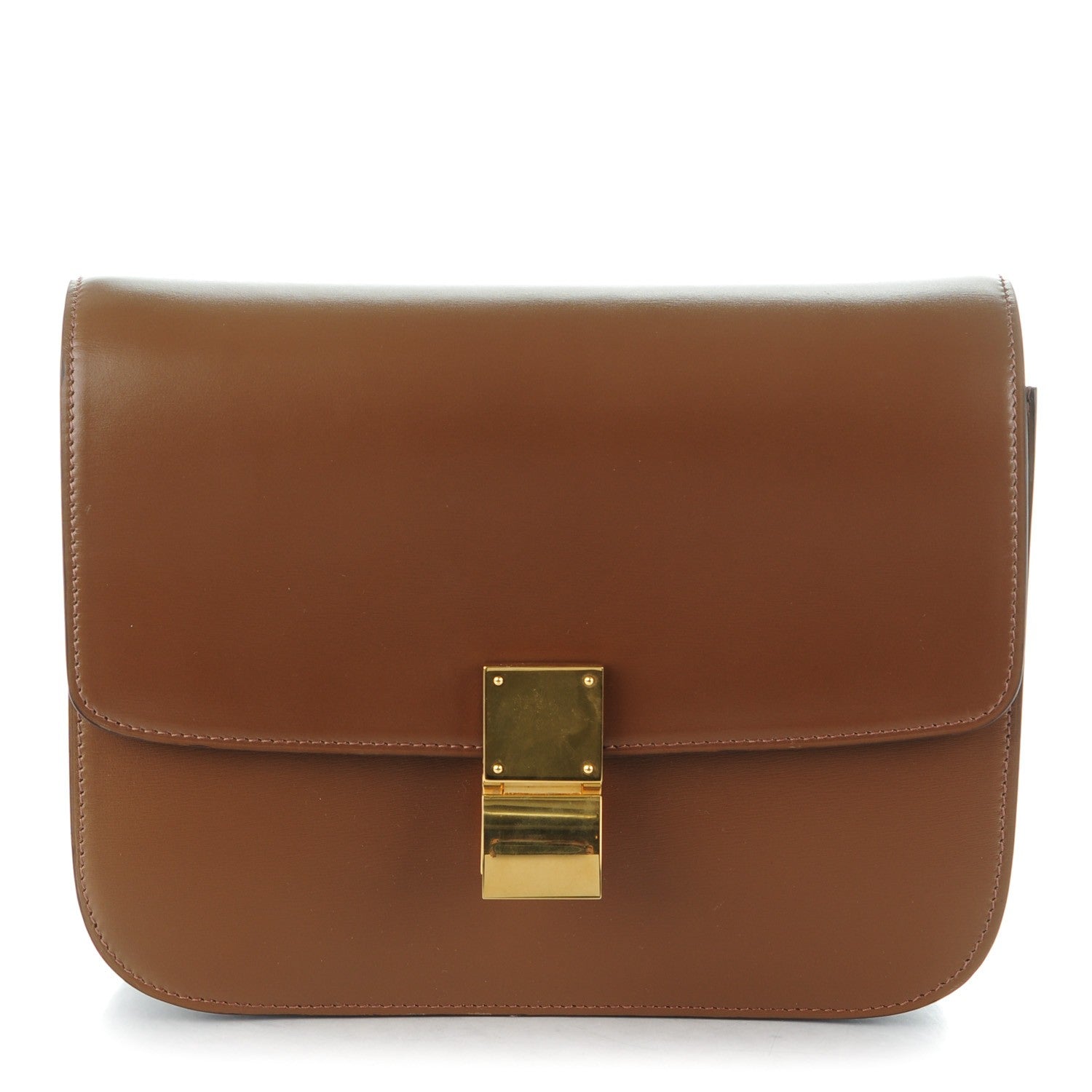 Celine Box Calfskin Medium Classic Box Flap Bag Camel 1 of 7