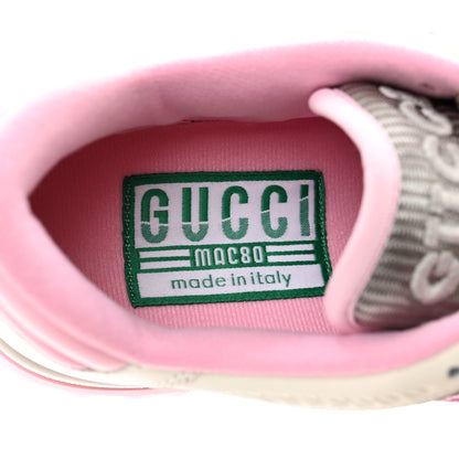 Gucci Dali Soft Calfskin Womens Mac80 Sneakers 36.5 Off White Grey Sky Light Rose 7 of 8