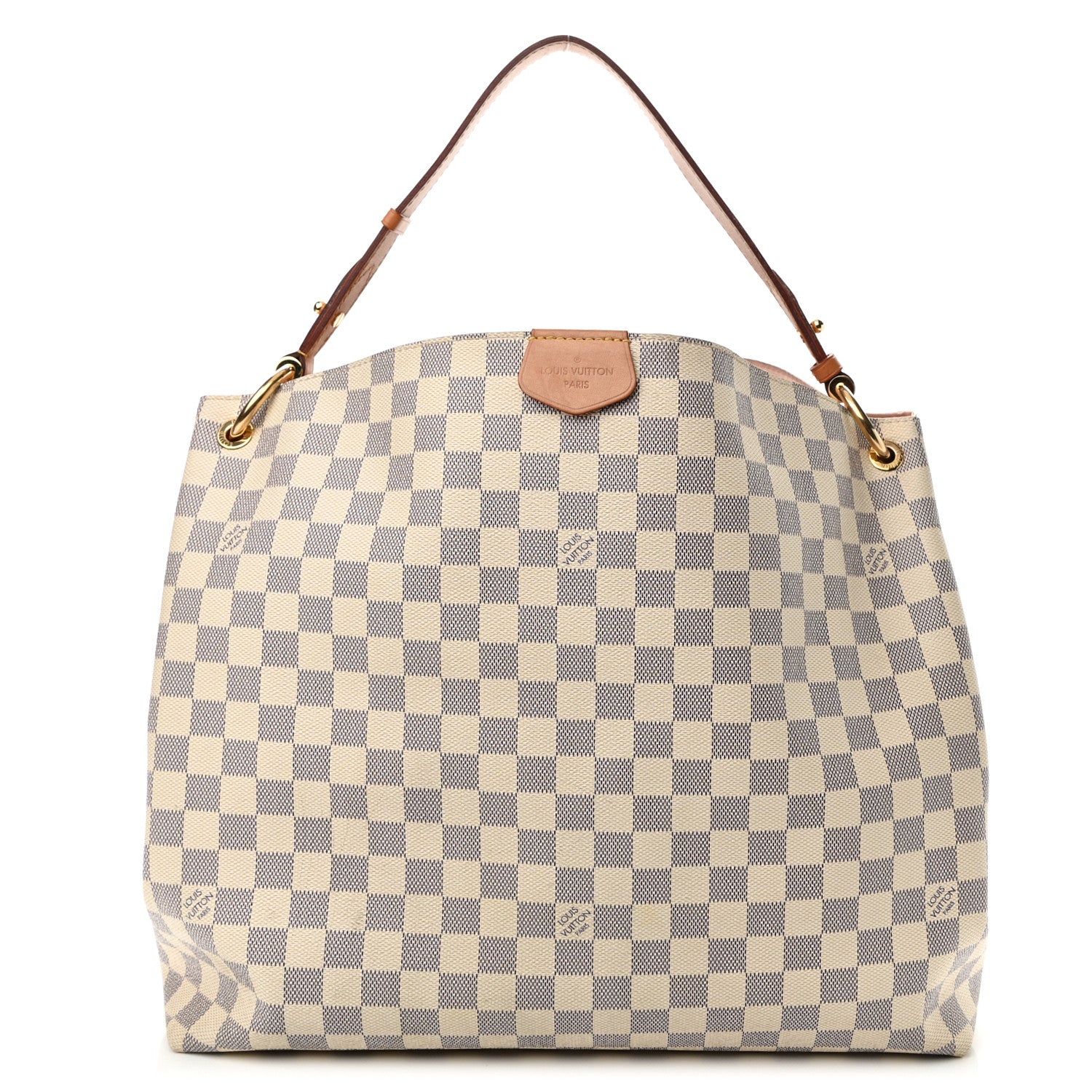 Louis Vuitton Damier Azur Graceful MM Rose Ballerine 1 of 12