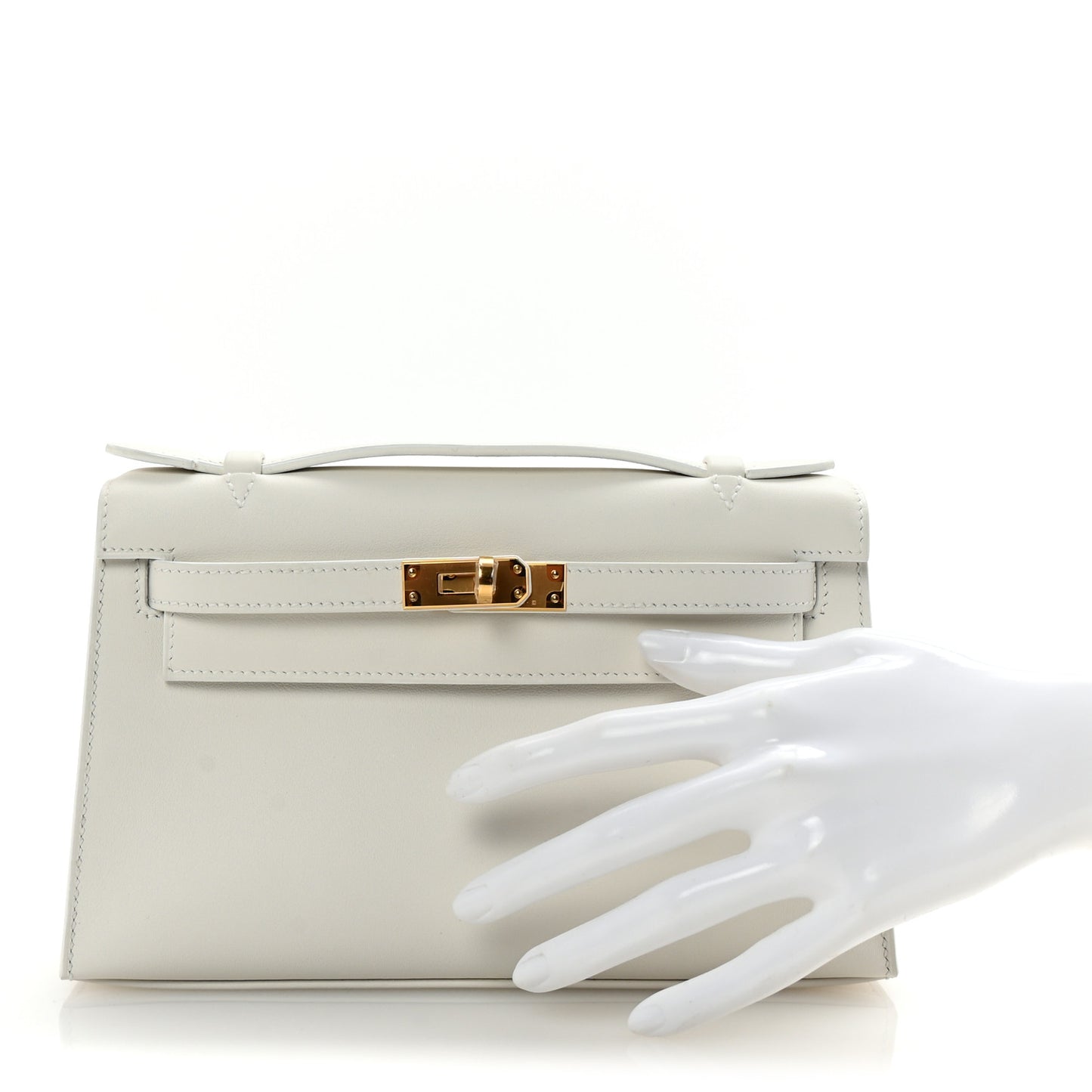 Swift Kelly Pochette Clutch New White
