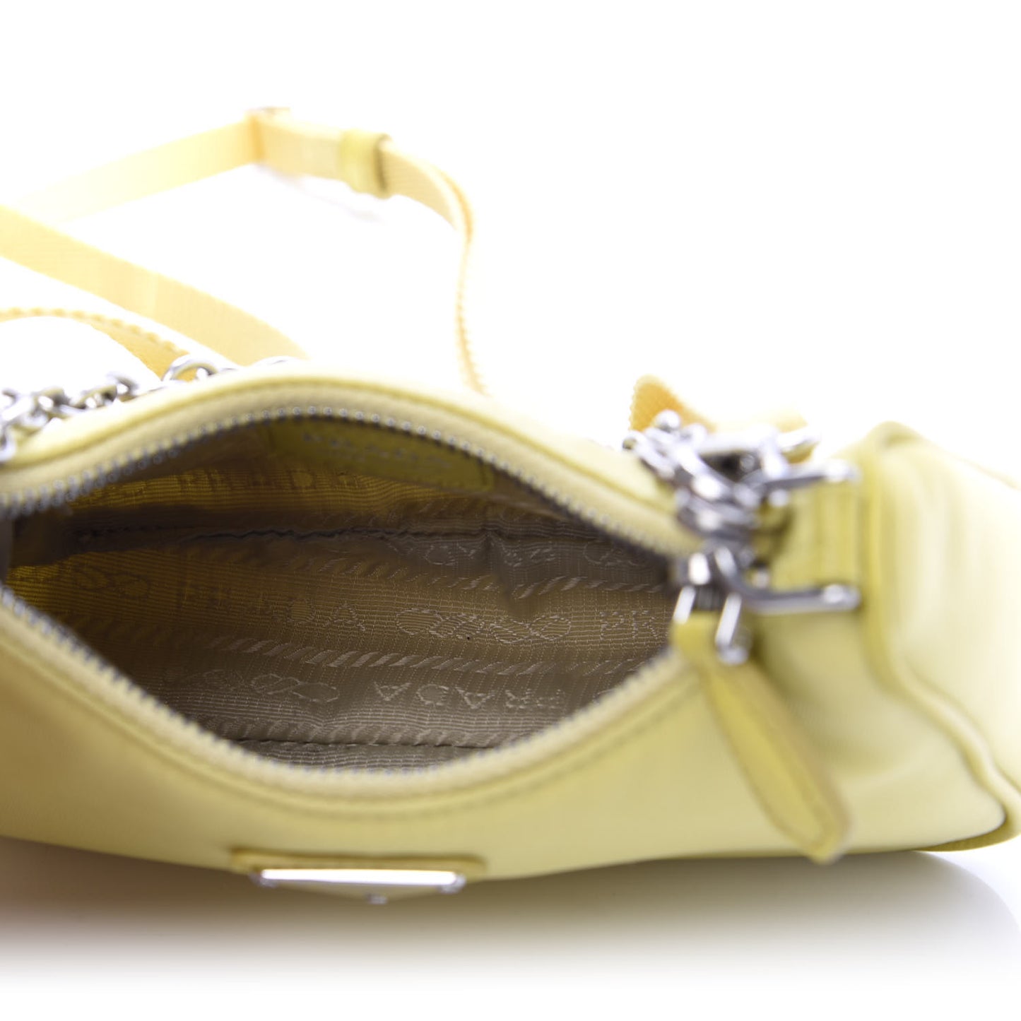 Tessuto Nylon Saffiano Mini Re-Edition 2000 Shoulder Bag Ananas