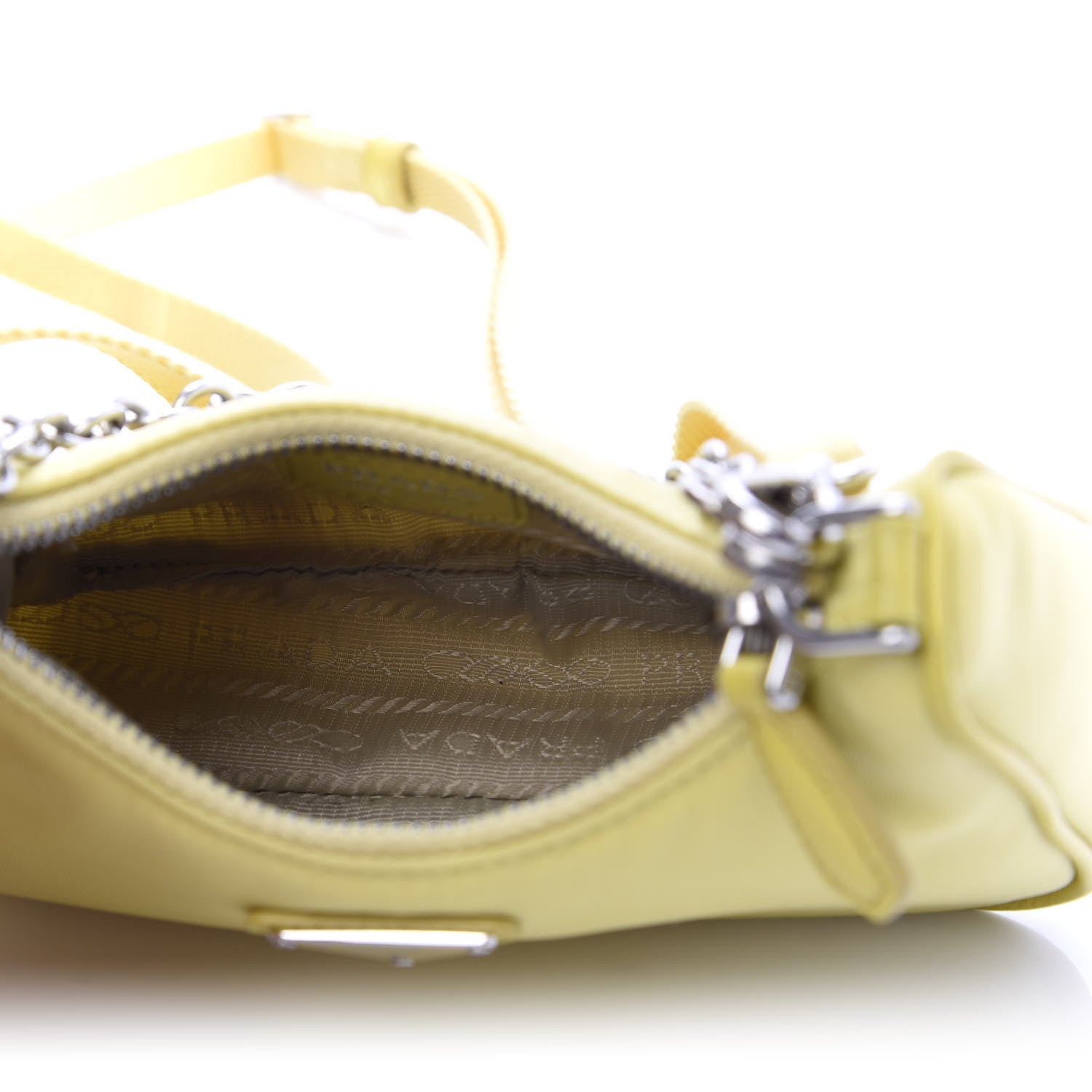 Prada Tessuto Nylon Saffiano Mini Re-Edition 2000 Shoulder Bag Ananas 5 of 10