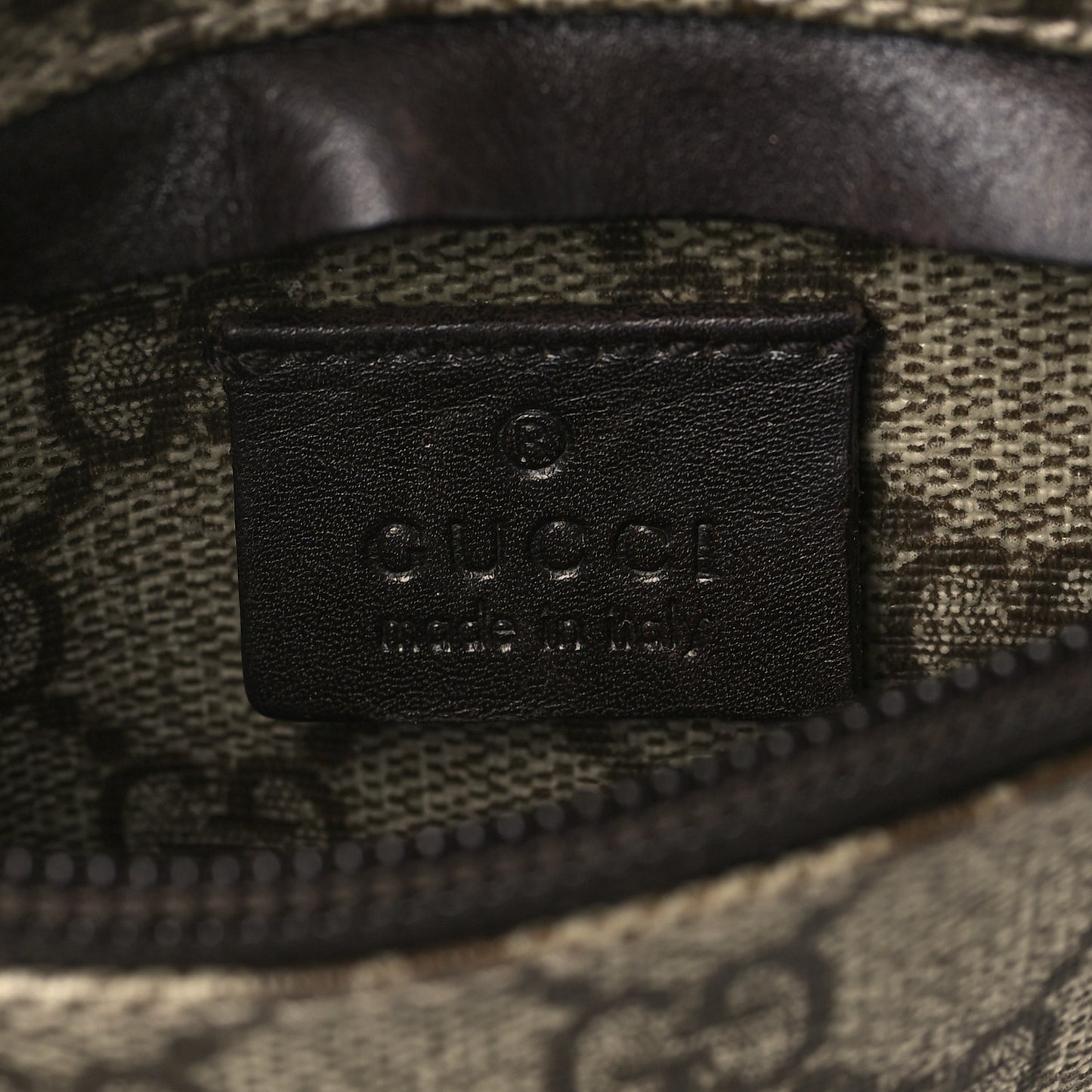 GG Plus Monogram Web Belt Bag Dark Brown