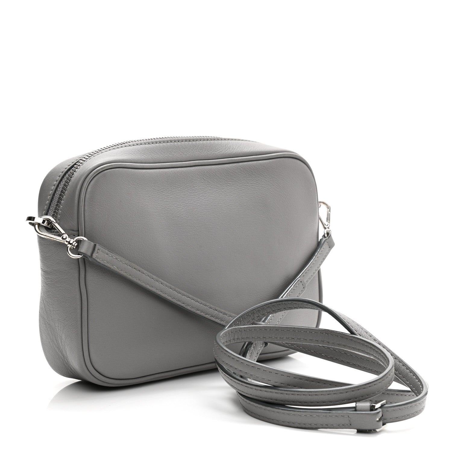 MCM Lambskin Star Eyed Bunny Crossbody Grey 3 of 11