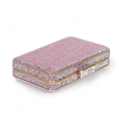 Judith Leiber Swarovski Crystal Clutch Pink 5 of 9