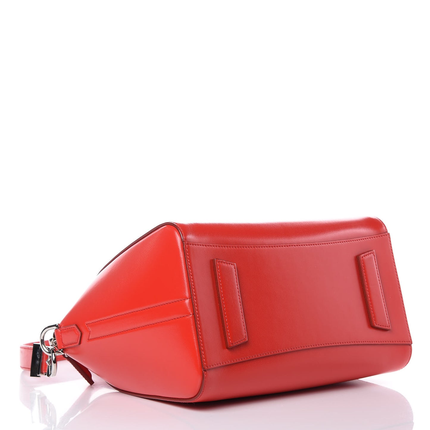 Shiny Lord Calfskin Small Antigona Medium Red