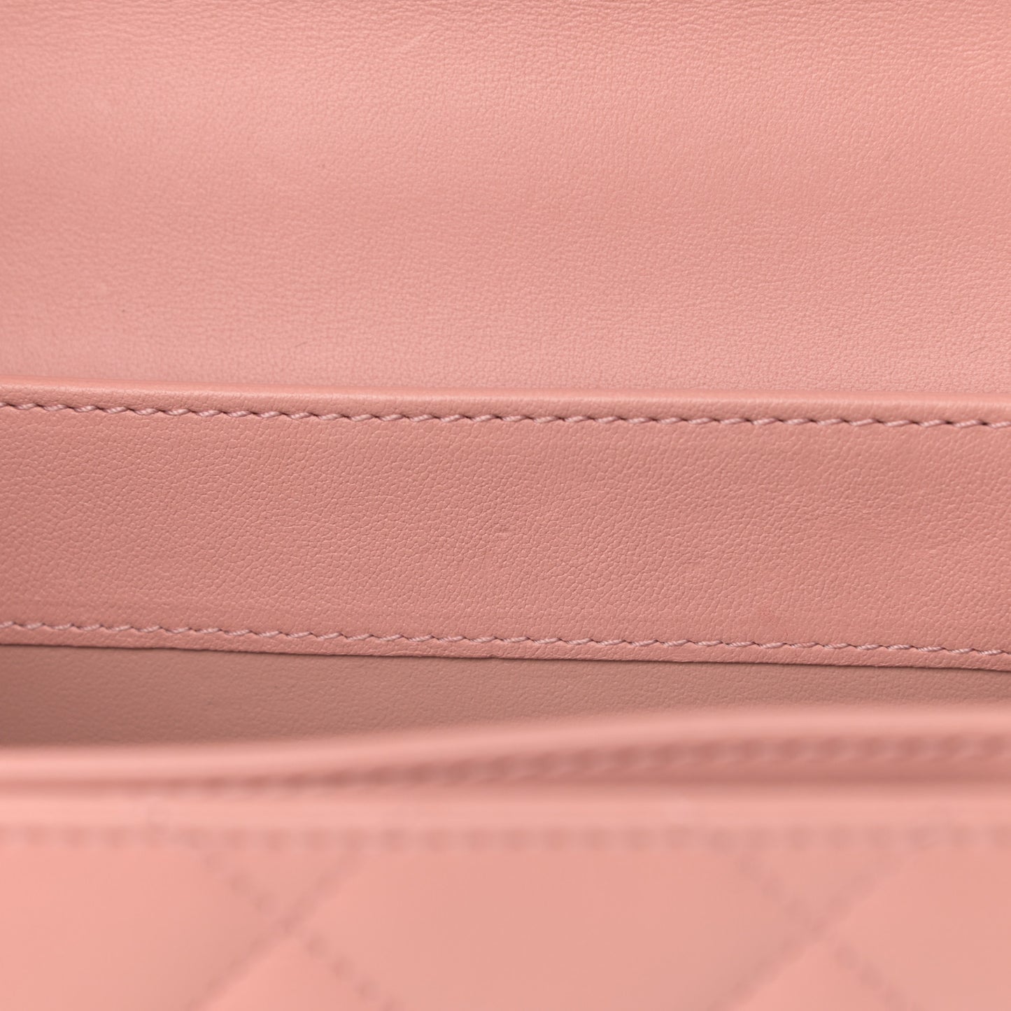 Calfskin Quilted Small Top Handle Flap Pink