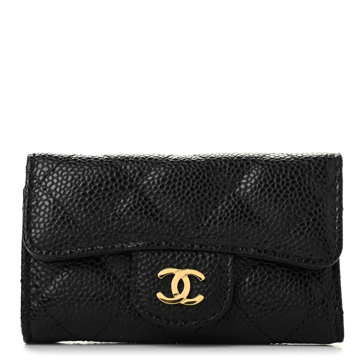 Chanel Caviar Quilted 6 Key Holder Black 1 of 9