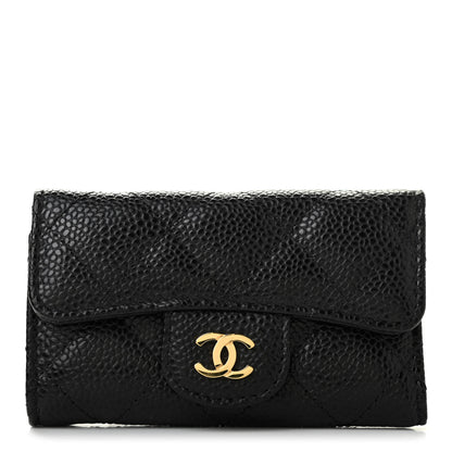 Chanel Caviar Quilted 6 Key Holder Black 1 of 9