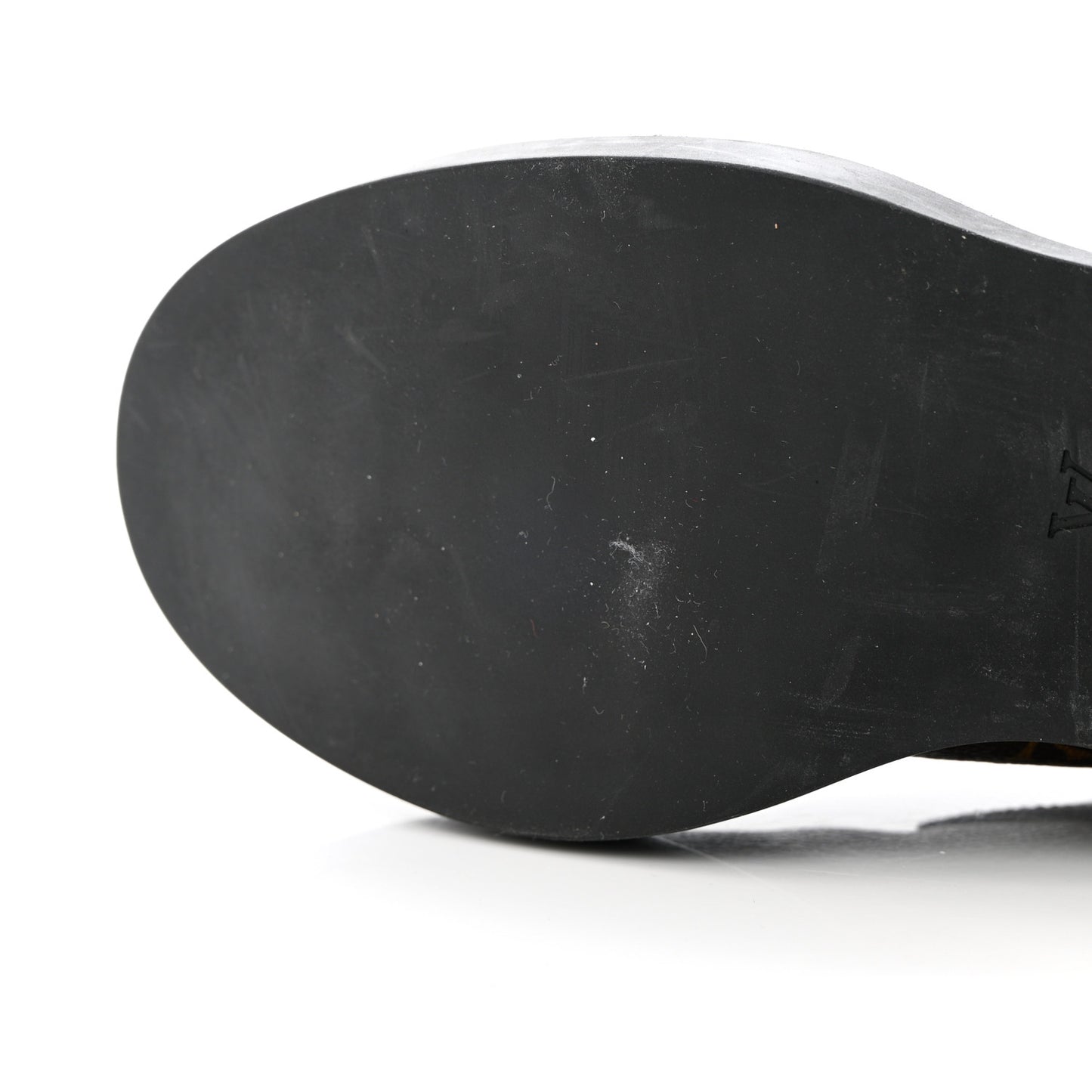 Monogram Calfskin Wonderland Flat Ranger Boots 35.5 Black