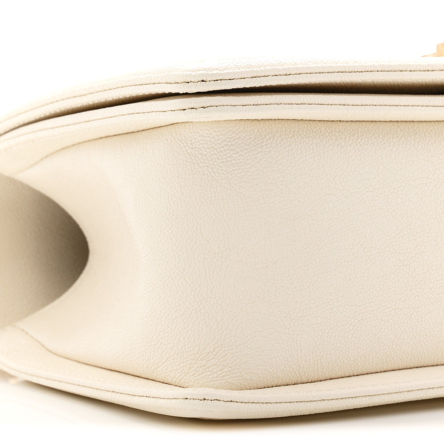 Chanel Caviar Quilted Medium Boy Flap White 9 of 11