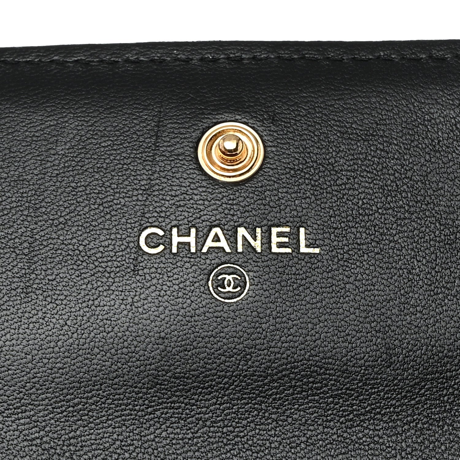 Chanel Lambskin Quilted Chanel 19 Flap Wallet Black 6 of 8