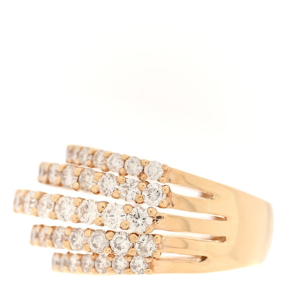 Parker & West by FASHIONPHILE 14K Yellow Gold Diamond 3.15ctw Cluster Band Ring 53 6.25 4 of 9