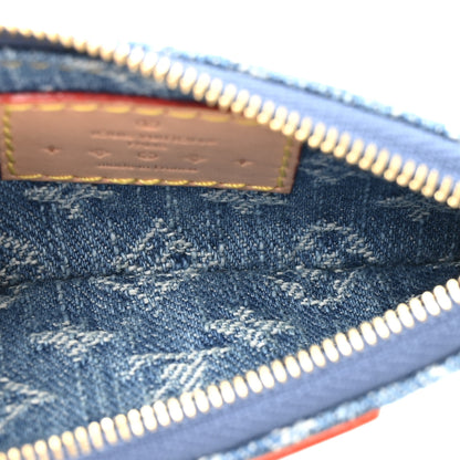Louis Vuitton Monogram Denim Key Pouch Denim Blue 5 of 7