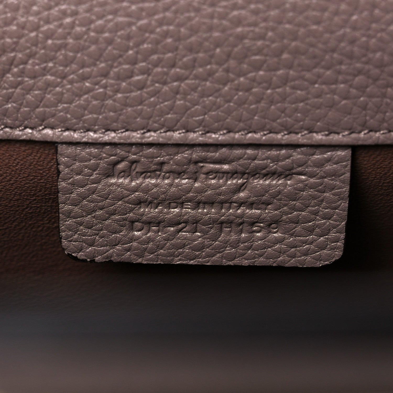 Salvatore Ferragamo Calfskin Studio Bag Caraway Seed 7 of 13