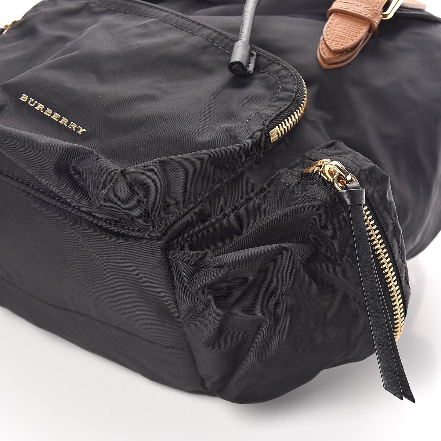 Nylon Medium Rucksack Backpack Black