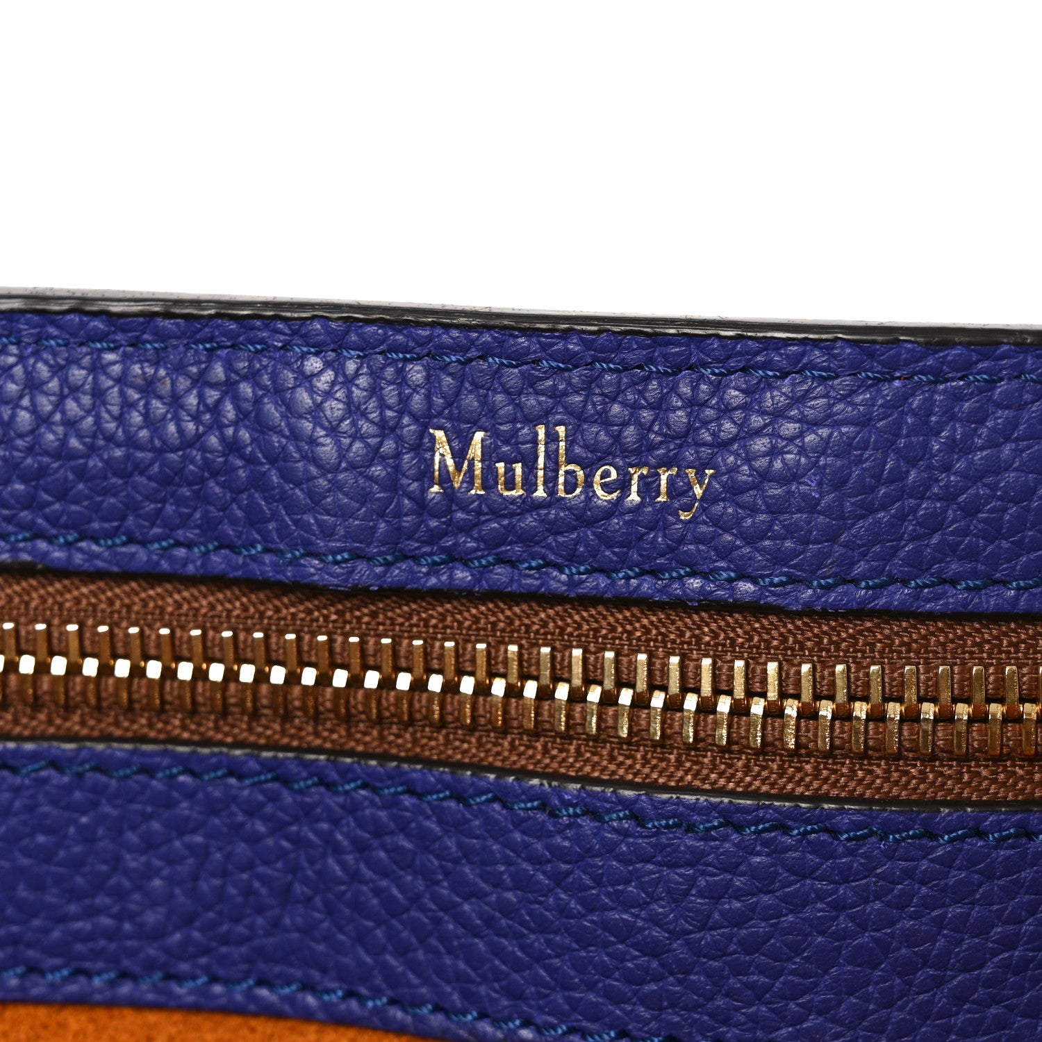 Mulberry Small Classic Grain Bayswater Indigo 6 of 9