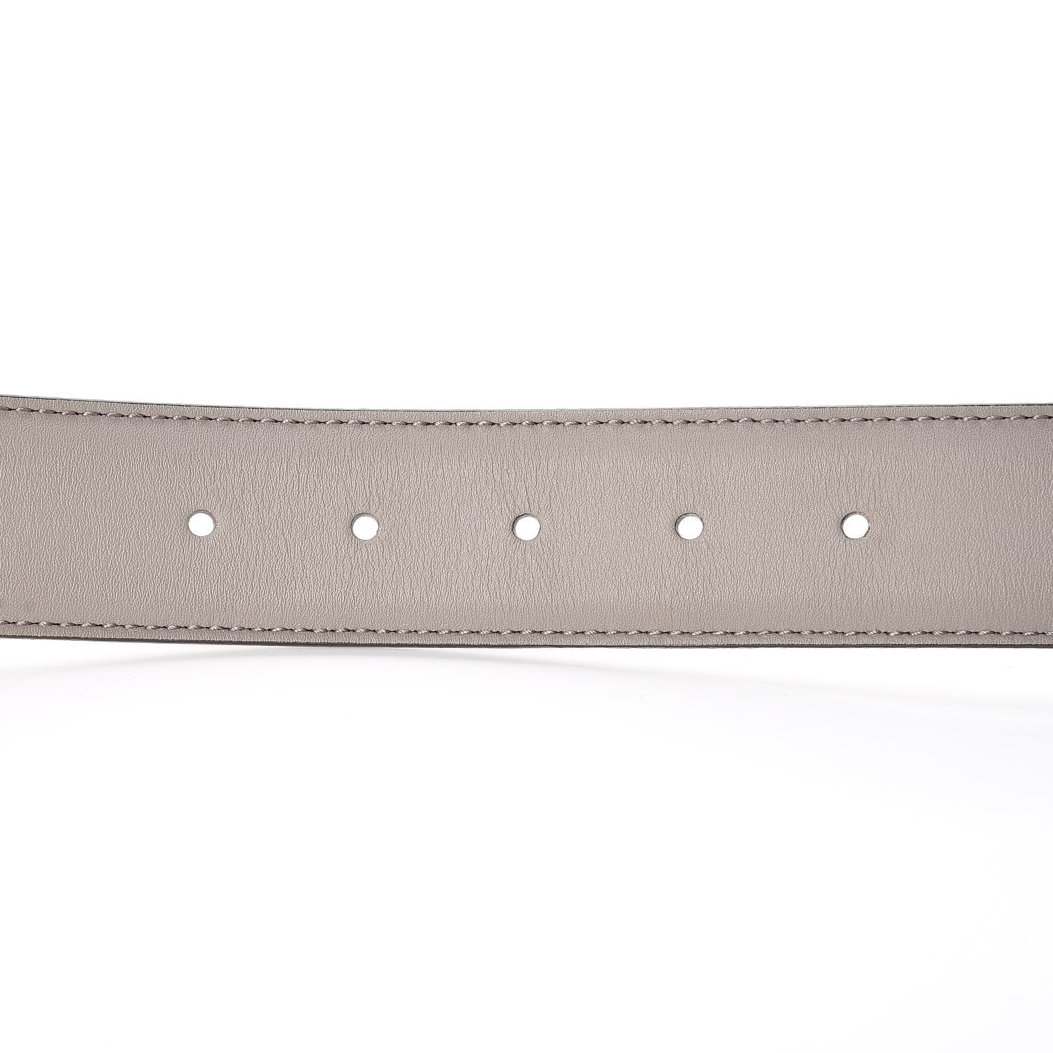 Gucci Moon Calfskin Interlocking G 37mm Belt 80 32 Storm Grey 6 of 8