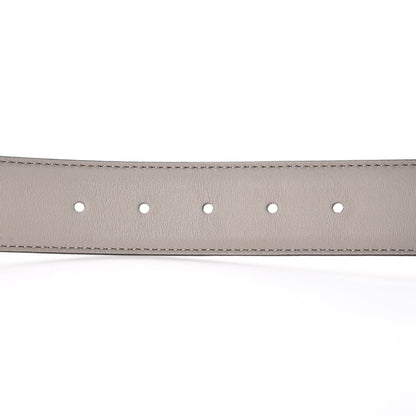 Gucci Moon Calfskin Interlocking G 37mm Belt 80 32 Storm Grey 6 of 8