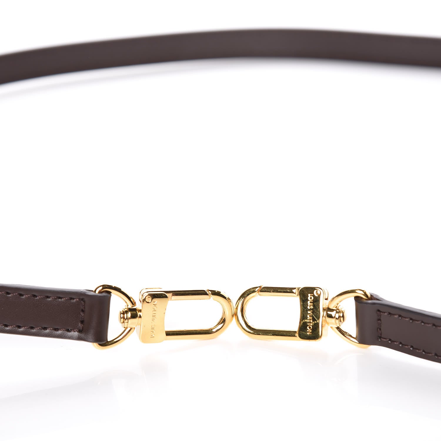 Louis Vuitton Calfskin 16mm Adjustable Shoulder Strap Brown 4 of 4