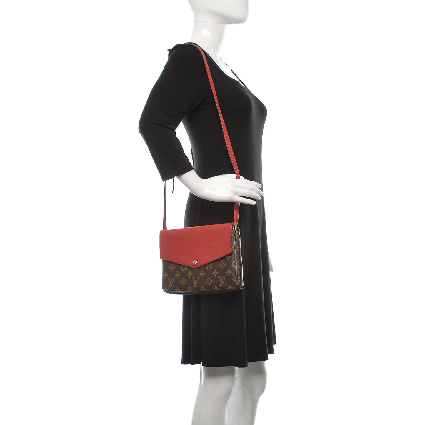 Monogram Twice Pochette Cherry