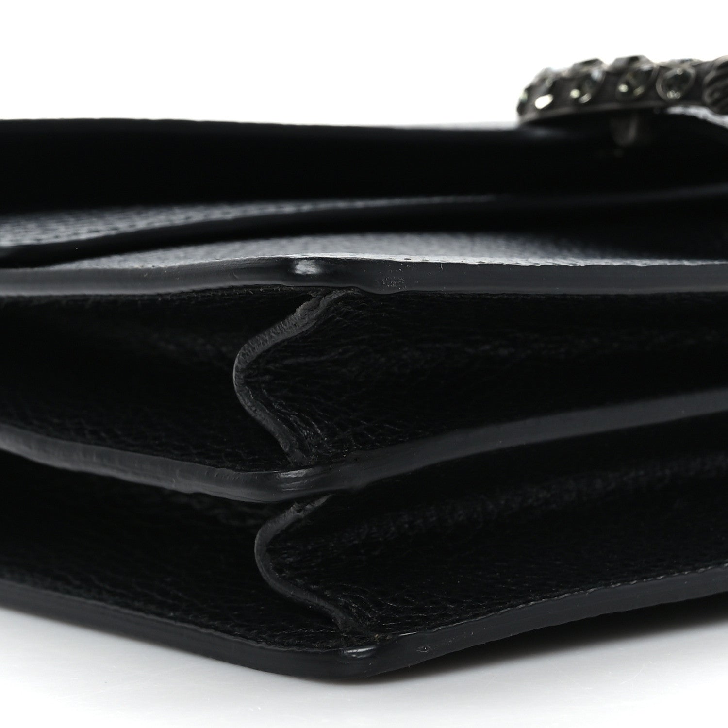 Gucci Pebbled Calfskin Small Dionysus Shoulder Bag Black 9 of 10