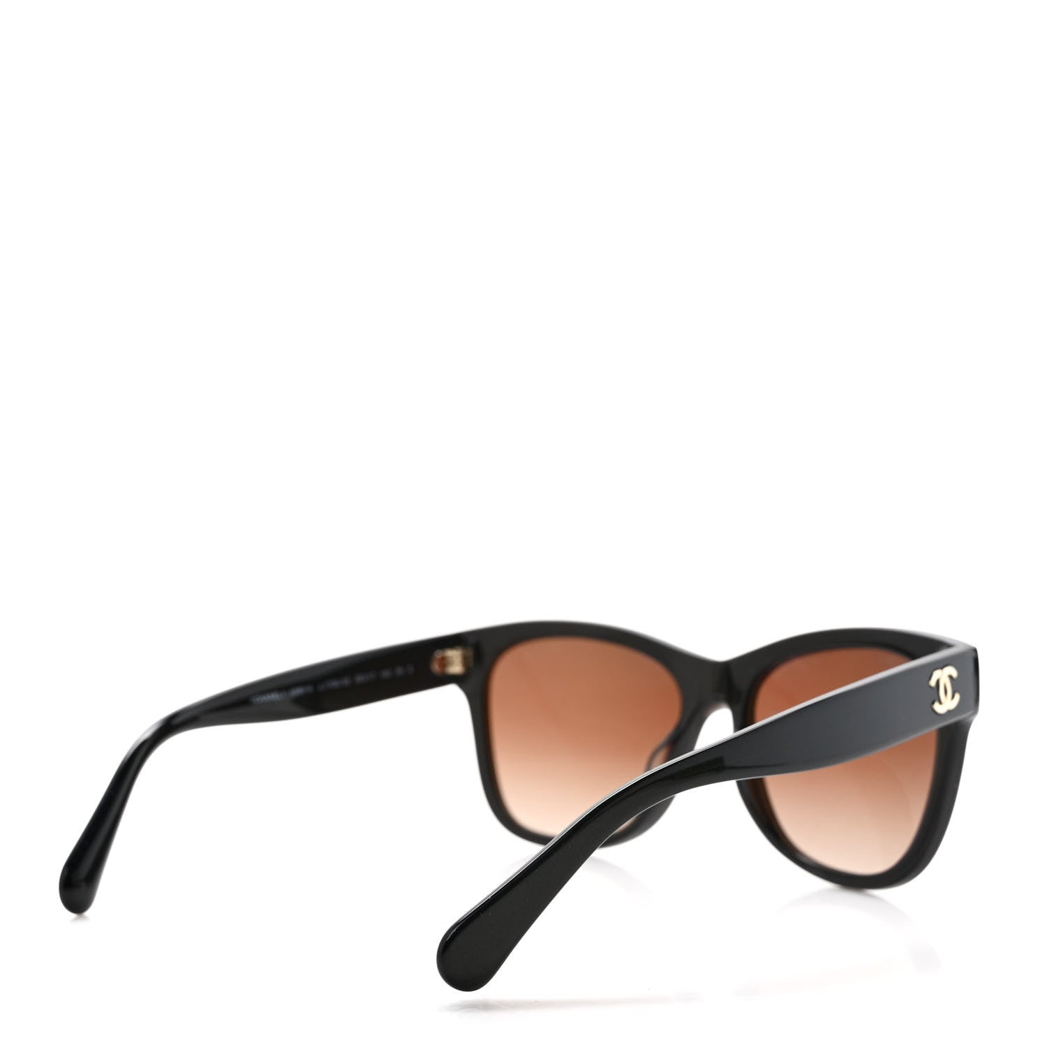 Chanel Acetate Mirrored Runway Square Sunglasses 5380-A Black Gold 4 of 8