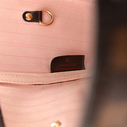 Louis Vuitton Damier Ebene Neo Neverfull MM Rose Ballerine 7 of 16