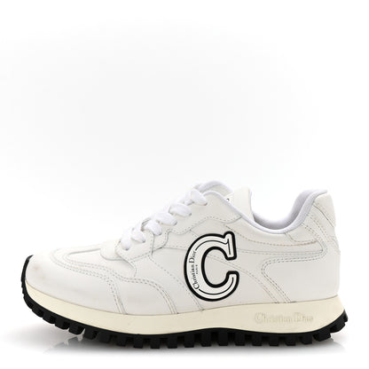 Christian Dior Calfskin C'est Dior Sneakers 37 White Black 1 of 9