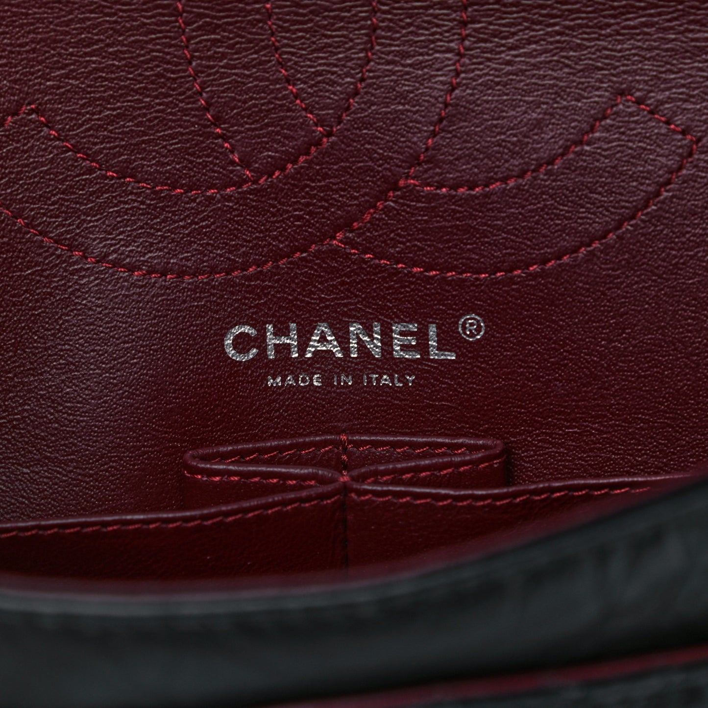 Aged Calfskin Quilted 2.55 Reissue 225 Flap Black