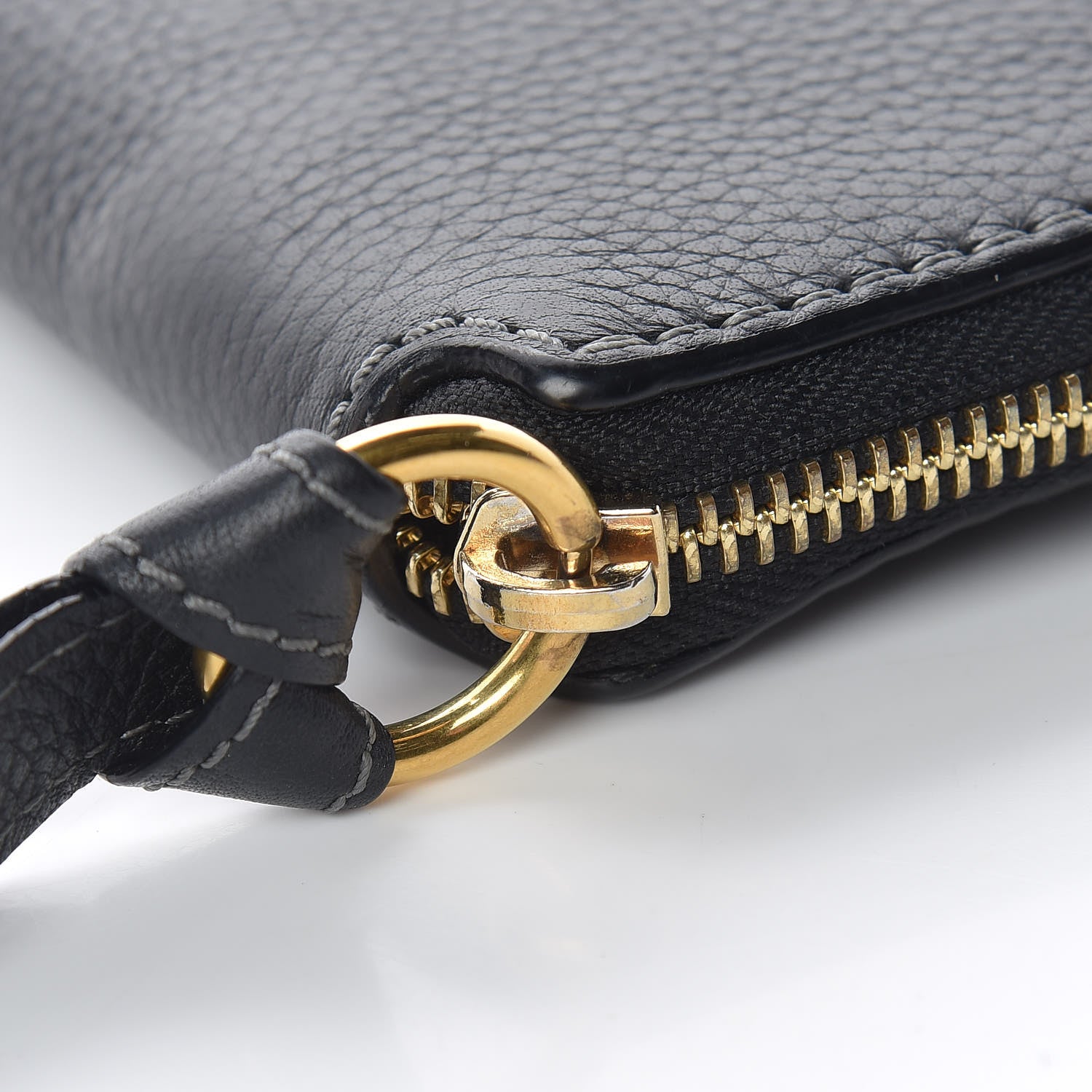 Chloe Grained Calfskin Marcie Long Zip Around Wallet Black 12 of 17