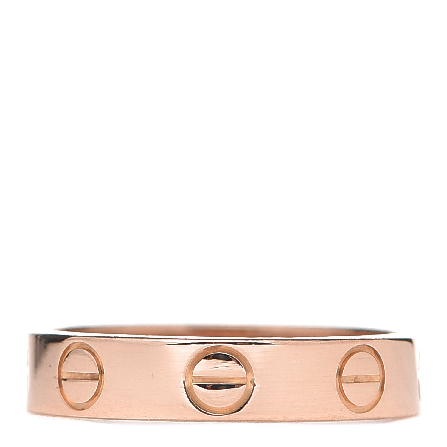Cartier 18K Pink Gold 3.5mm LOVE Wedding Band Ring 46 3.75 3 of 5