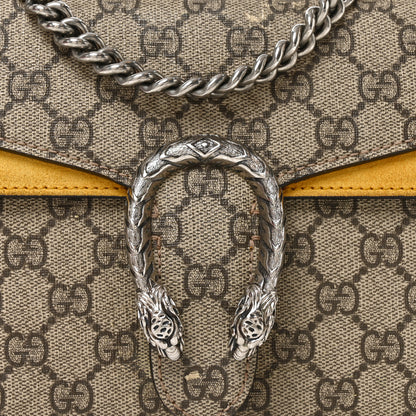 Gucci GG Supreme Monogram Mini Dionysus Shoulder Bag Yellow 8 of 10
