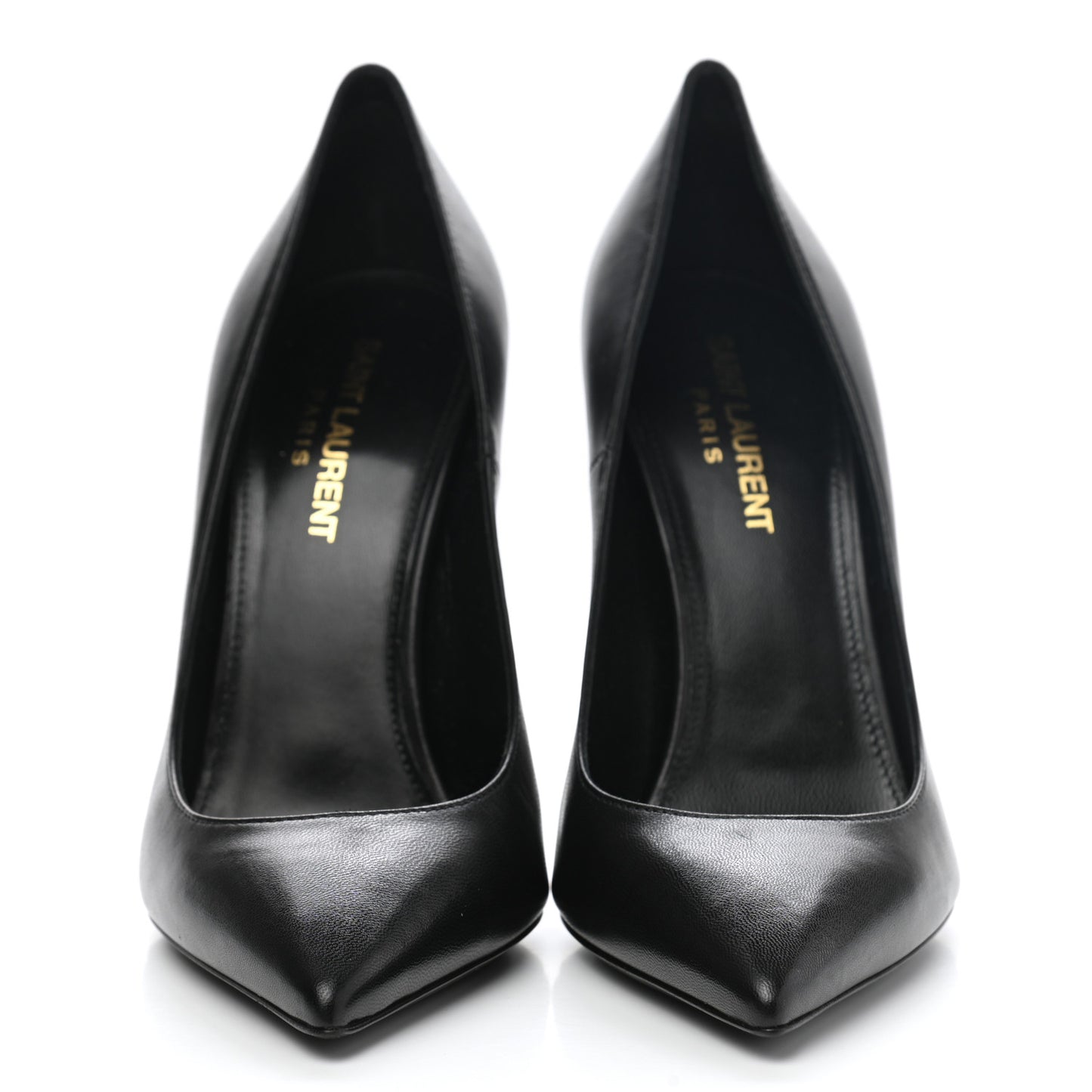Calfskin Opyum 110 Pumps 37 Black Gold