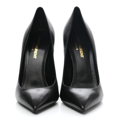 Saint Laurent Calfskin Opyum 110 Pumps 37 Black Gold 2 of 7