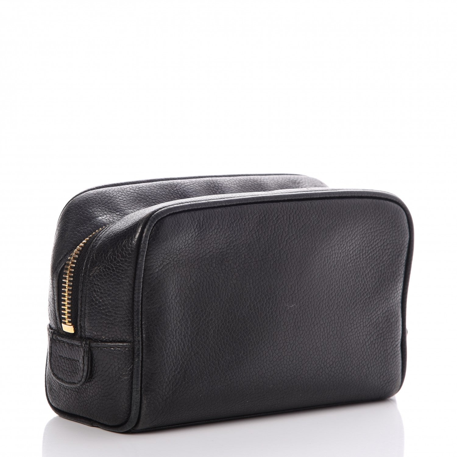 Chanel Caviar Timeless CC Cosmetic Pouch Bag Black 3 of 8
