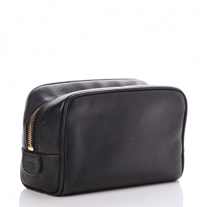 Chanel Caviar Timeless CC Cosmetic Pouch Bag Black 3 of 8