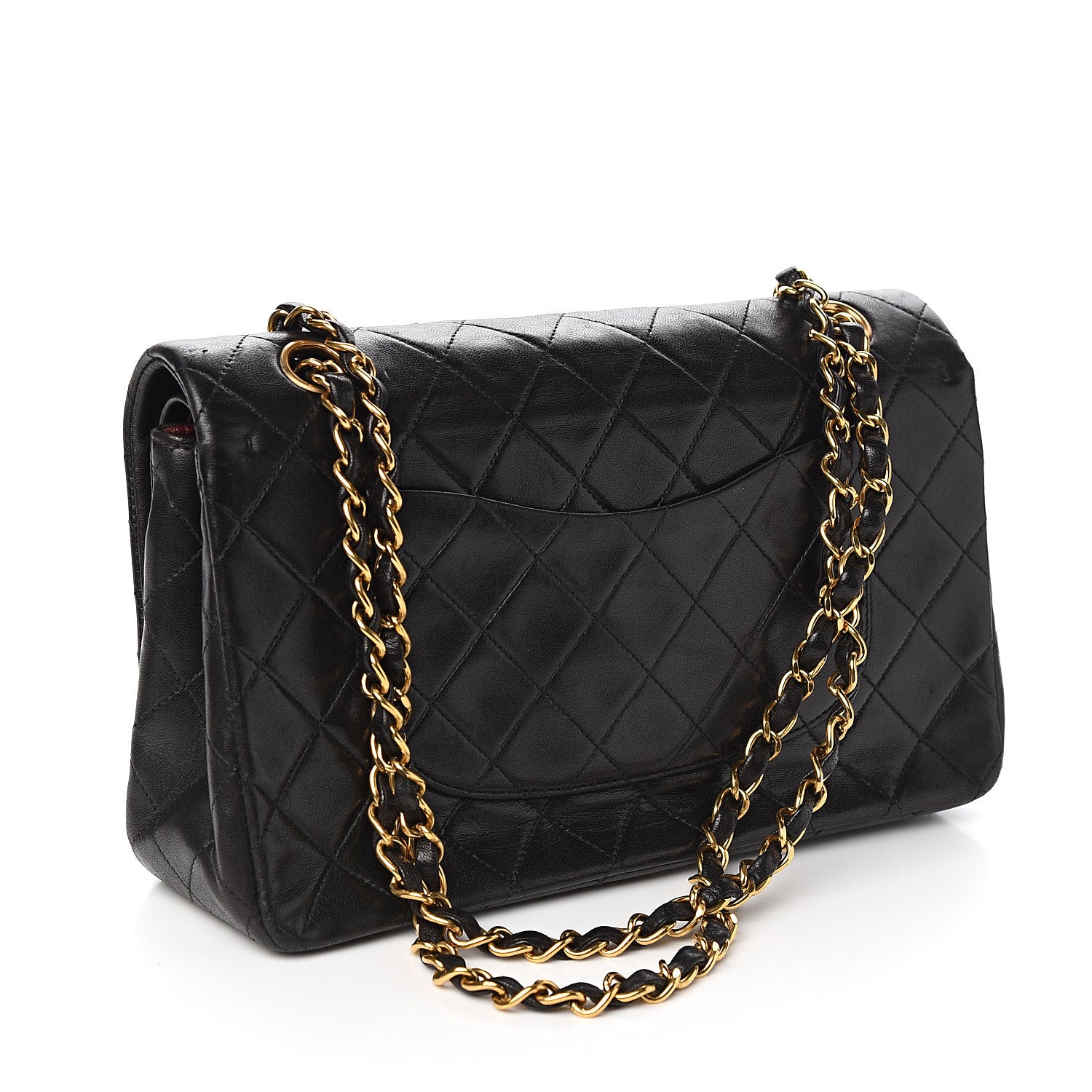 Chanel Lambskin Quilted Medium Double Flap Black 2 of 11