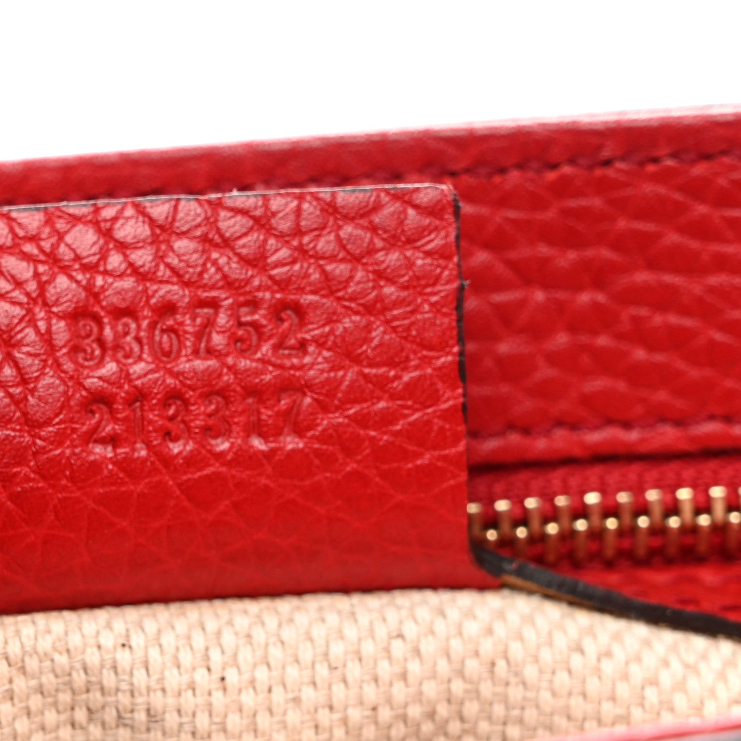 Gucci Pebbled Calfskin Medium Soho Flap Crossbody Vibrant Red 7 of 10