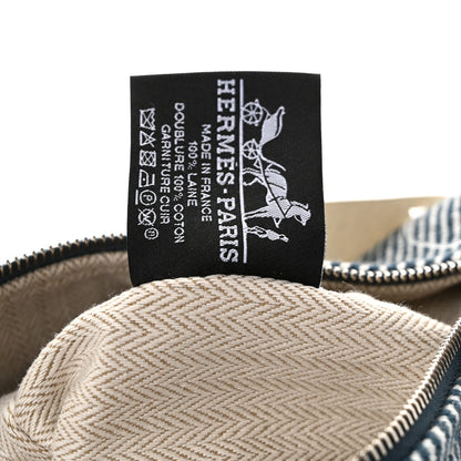 Hermes Wool Small Bride-A-Brac H Natte Pouch Bleu Abysse 6 of 9
