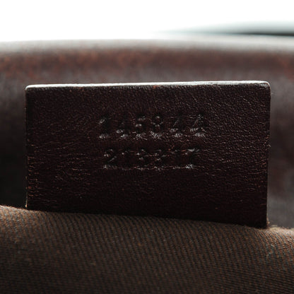 Gucci Guccissima Flap Messenger Bag Dark Brown 6 of 9