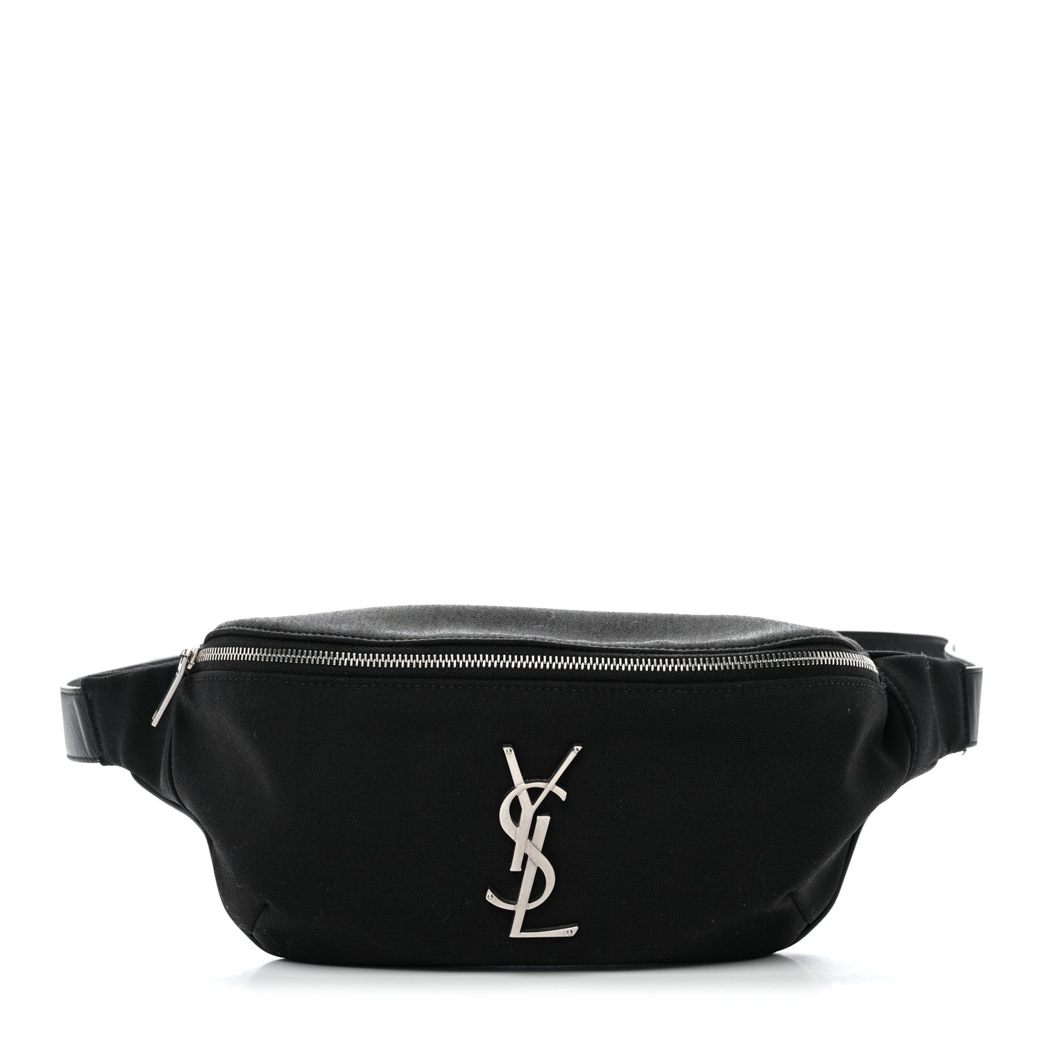 Saint Laurent Canvas Monogram Belt Bag Black 1 of 10