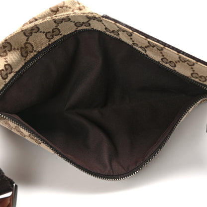 Gucci GG Monogram Double Pocket Belt Bag Dark Brown 5 of 12