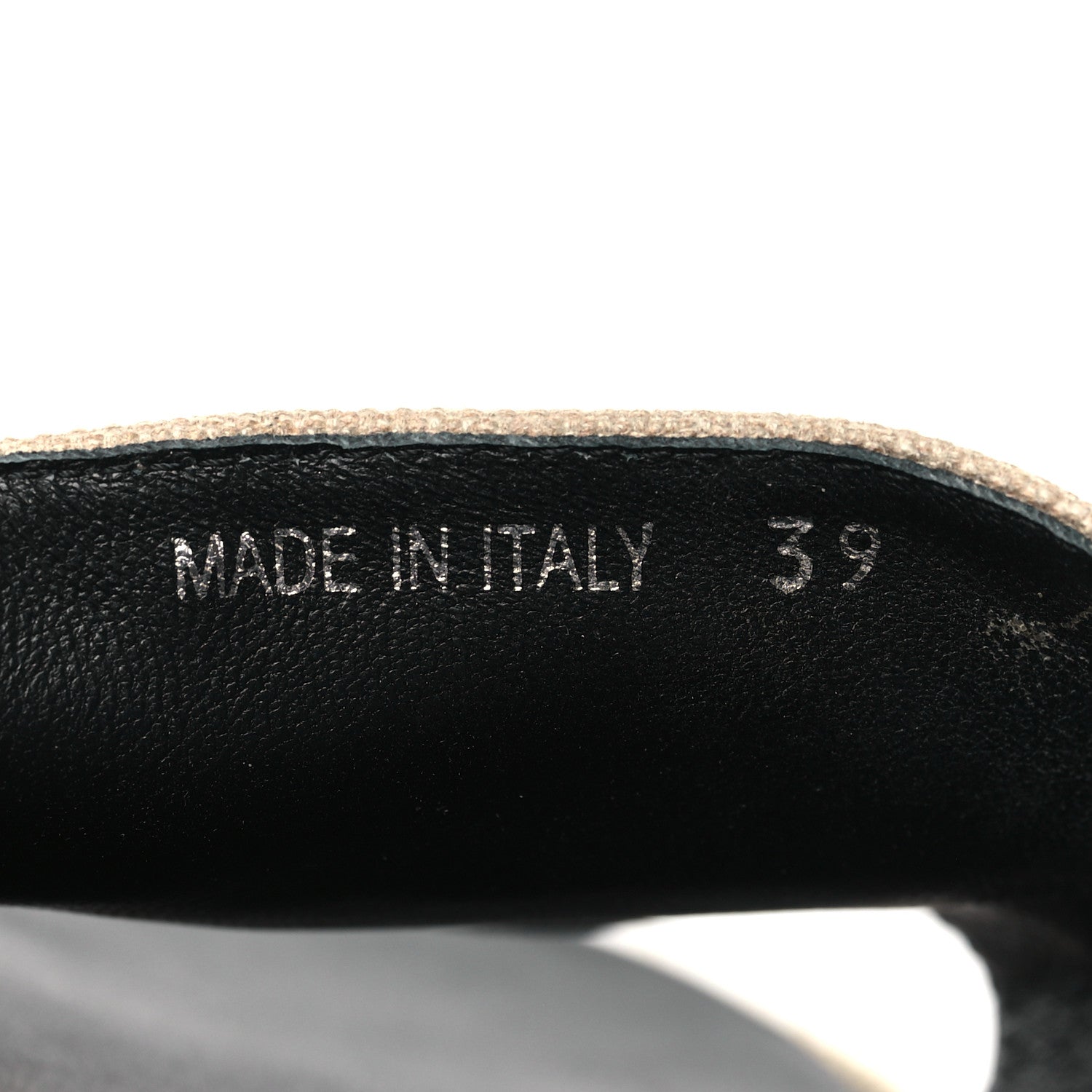 Prada Canvas Logo Espadrilles Sandals 39 Beige Black 8 of 9