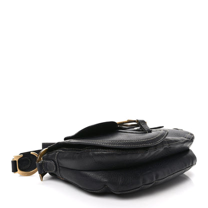 Christian Dior Calfskin Double Saddle Bag Black 4 of 8