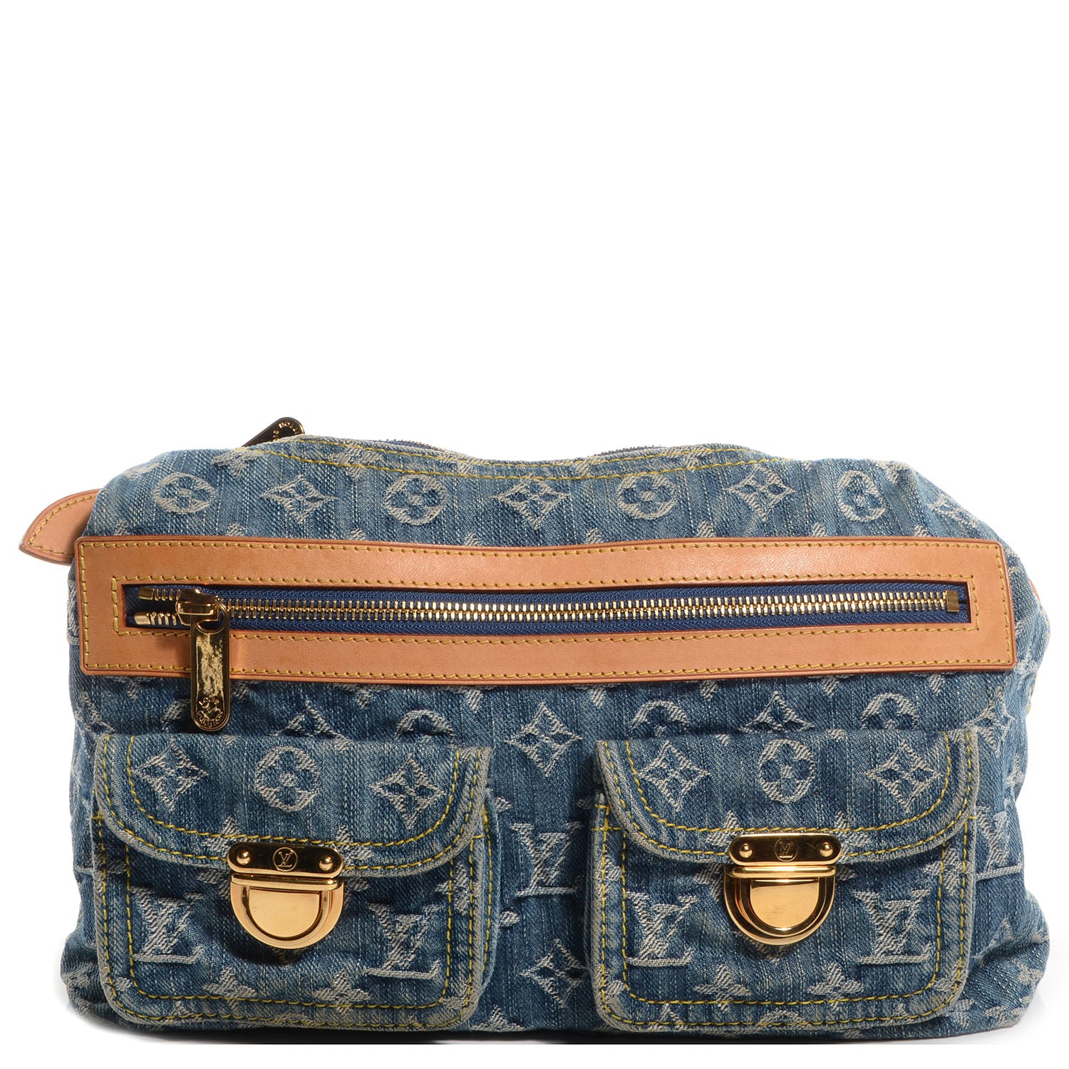 Louis Vuitton Monogram Denim Baggy PM Blue 1 of 7